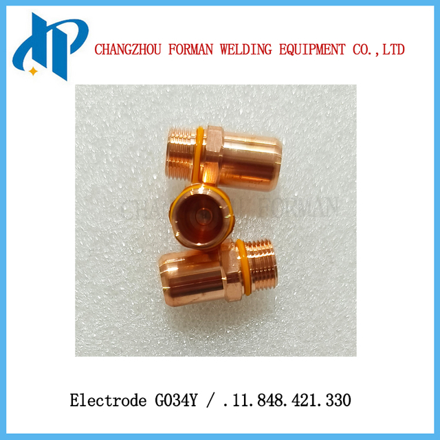Electrode G034Y Cathode .11.848.421.330 pour le remplacement des consommables de torche de coupe de coupe de plasma kjellberg