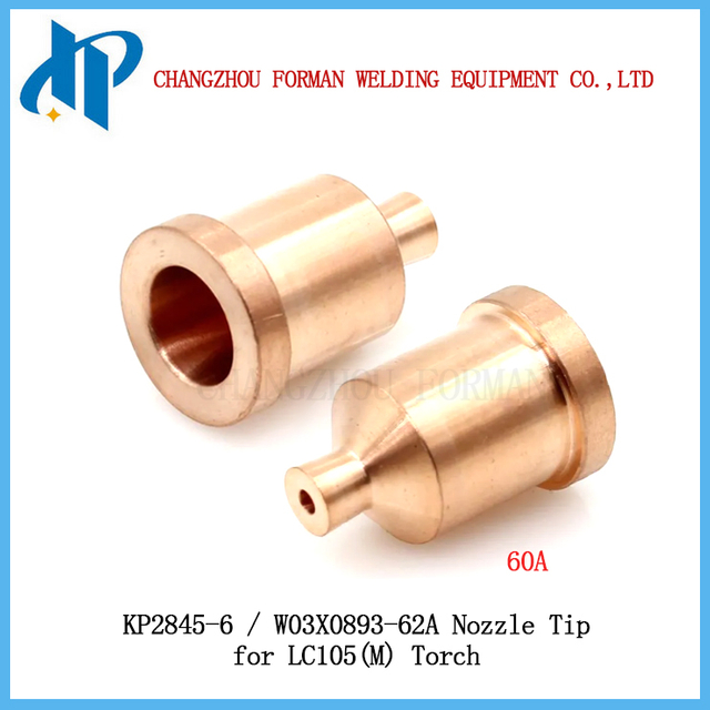 KP2845-6 / W03X0893-62A Plasma Nozzle 60A Tip Fit for Lincoln Electric LC105 / LC105m Torch