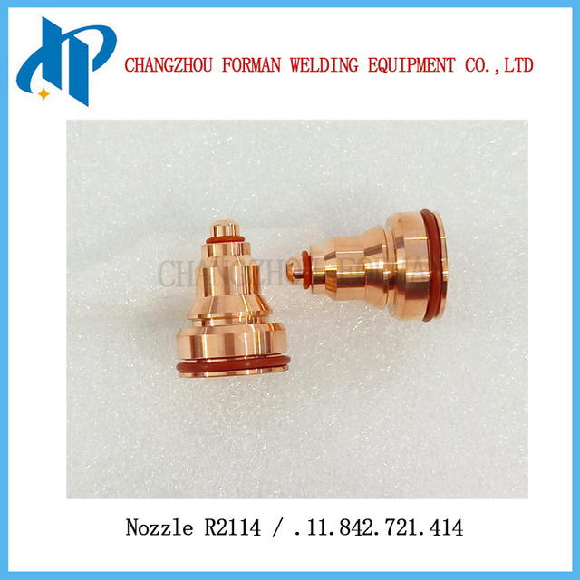 Boquilla R2114 .11.842.721.414 para la antorcha de corte de plasma de Kjellberg consumibles Ø 1.4mm 130a 3d