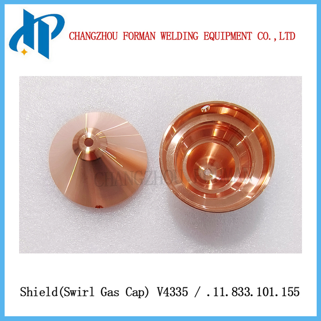 SHIELD V4335 CAP CAPOR GAS SUGGERIMENTO .11.833.101.155 per consumo di torcia di taglio al plasma kjellberg 
