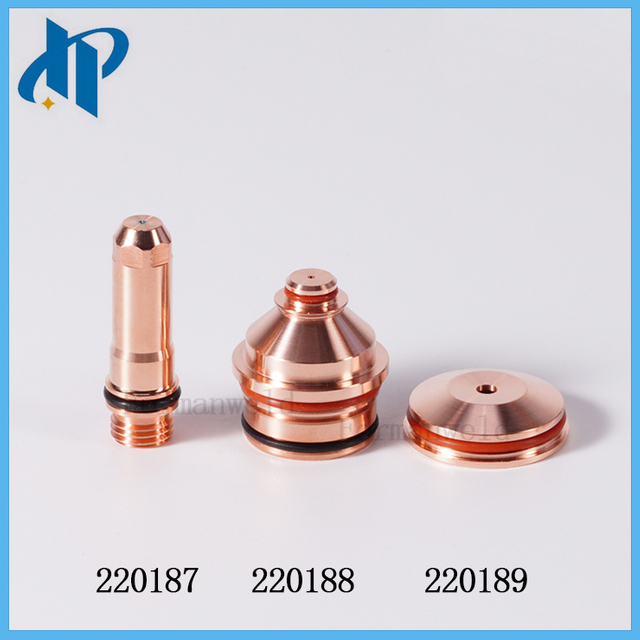 Electrode FM.220187 Nozzle FM.220188 Shield FM.220189 for HPR Plasma Cutting Torch Consumables 80A