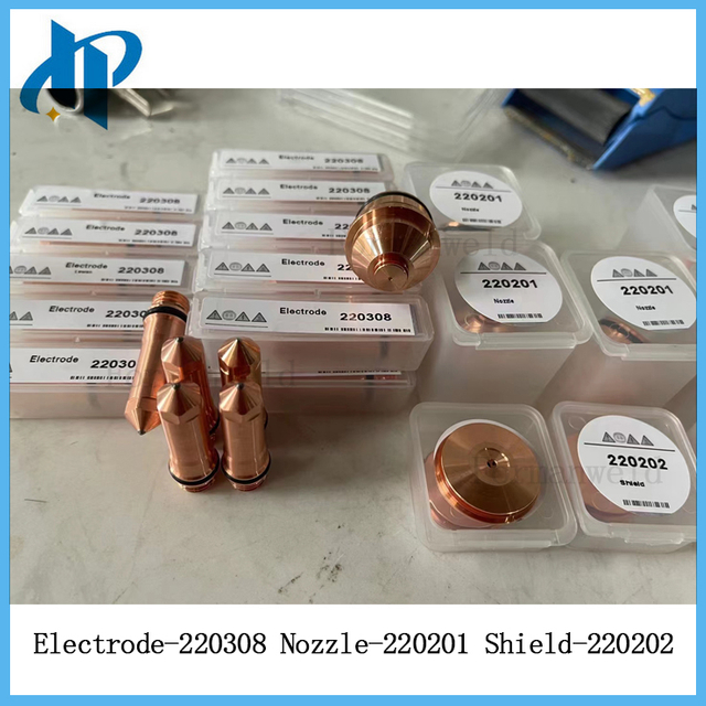 Electrode FM.220308 Nozzle FM.220201 Shield FM.220202 for HPR Plasma Cutting Torch Consumables 45A