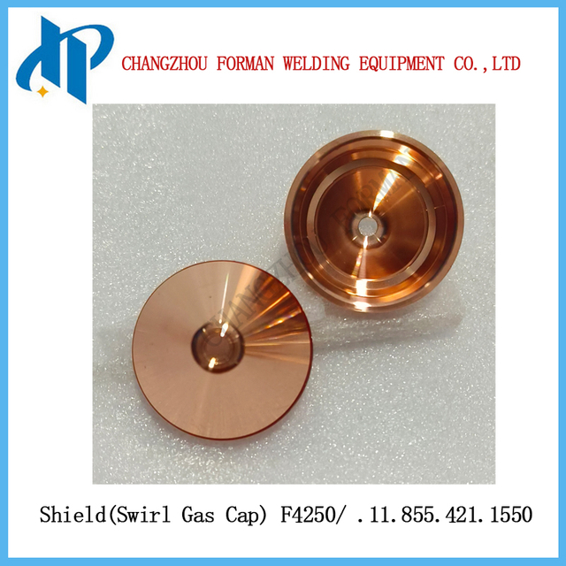Khiên F4250 nắp khí xoáy .11.855.421.1550 cho Kjellberg Plasma Cuting Torch Peritations 300-400A