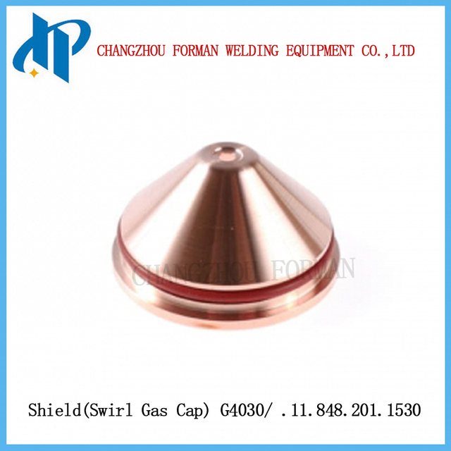SHIELD G4030 Tapa de gas de remolino .11.848.201.1530 para los consumibles de antorcha de corte de plasma de Kjellberg