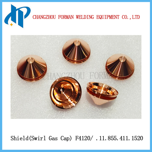 Khiên F4120 Mũ khí xoáy .11.855.411.1520 cho Kjellberg Plasma Cuting Torch Peritations 35A