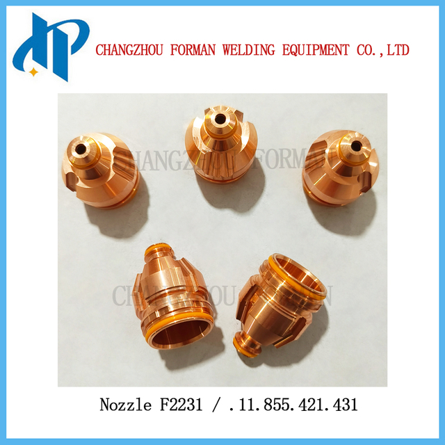 Đầu vòi F2231 Mẹo .11.855.421.431 cho Kjellberg Plasma Cuting Torch Peritational 400A