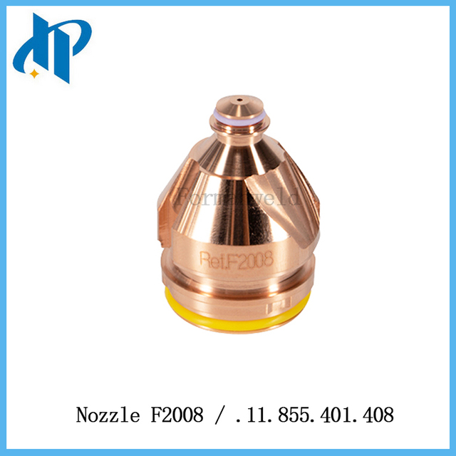 Boquilla F2008 Consejo .11.855.401.408 para la antorcha de corte de plasma Kjellberg reemplazo de consumibles