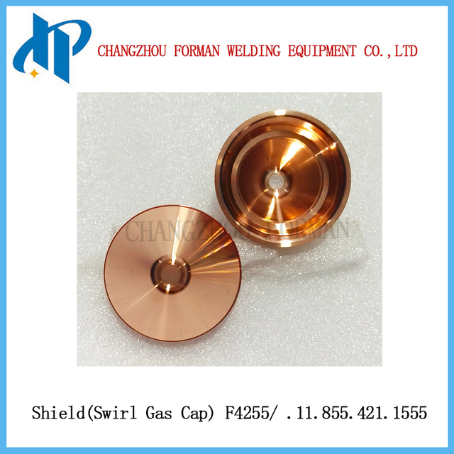 Khiên F4255 nắp khí xoáy .11.855.421.1555 cho Kjellberg Plasma Cuting Torch PRIESATED 360-400A