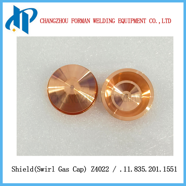 SHIELD Z4022 CAP CAPOR GAS SUGGERIMENTO .11.835.201.1551 per la sostituzione dei materiali di consumo di taglio al plasma di Kjellberg 