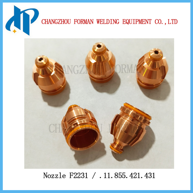 Đầu vòi F2231 Mẹo .11.855.421.431 cho Kjellberg Plasma Cuting Torch Peritational 400A