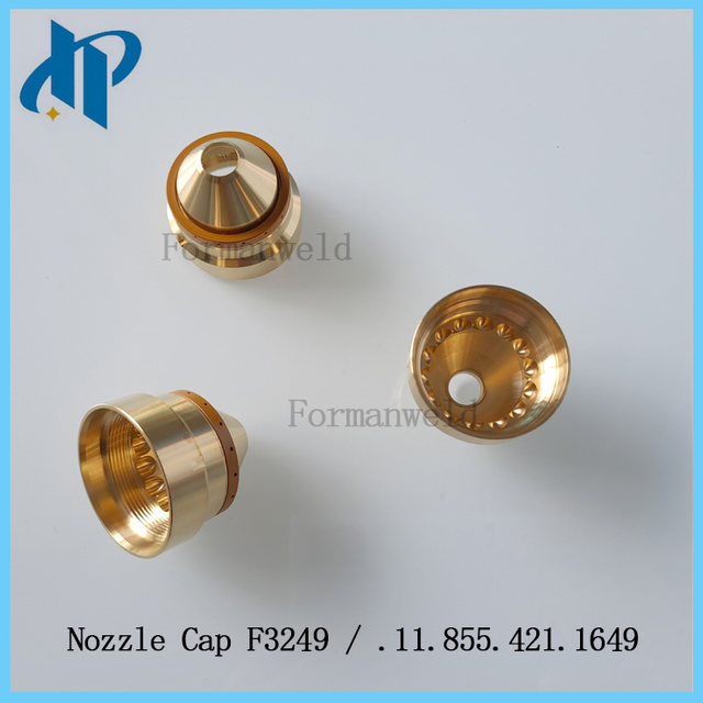 Nozzle Cap F3249 .11.855.421.1649 for Kjellberg Plasma Cutting Torch Consumables Replacement 300-400A