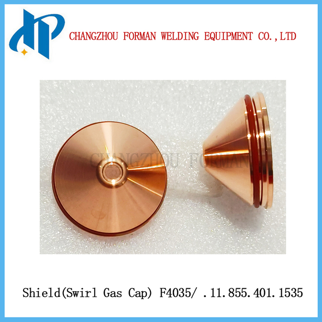Khiên F4035 nắp khí xoáy .11.855.401.1535 cho Kjellberg plasma Cắt Torch Peramenit 200A