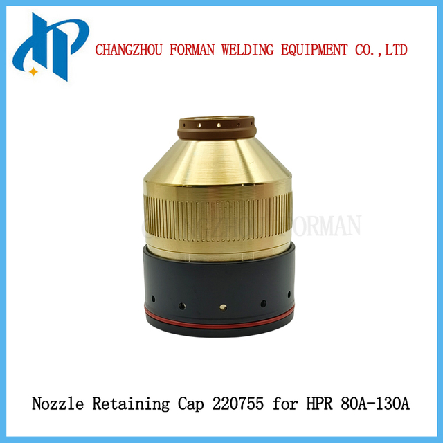 Nozzle Retaining Cap 220755 for HPR Plasma Cutting Torch Consumables 80-130A