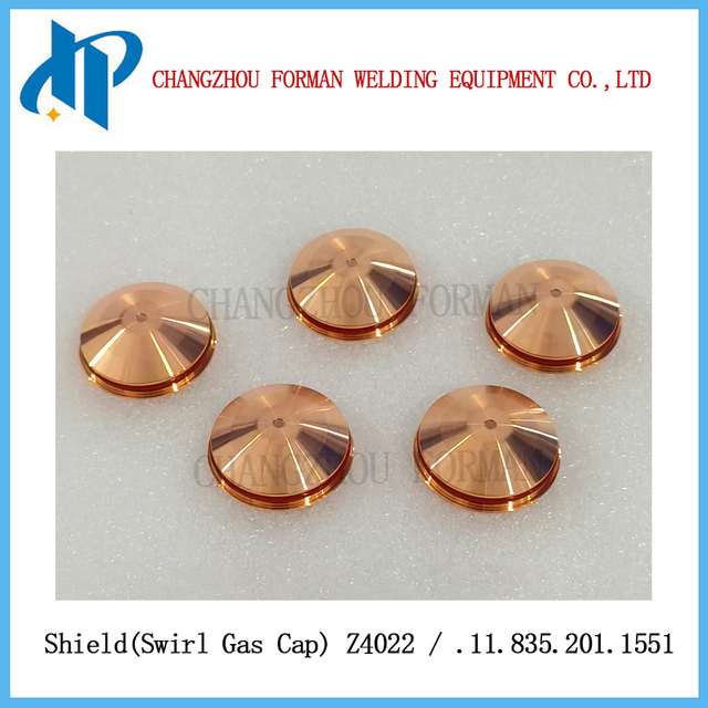 SHIELD Z4022 CAP CAPOR GAS SUGGERIMENTO .11.835.201.1551 per la sostituzione dei materiali di consumo di taglio al plasma di Kjellberg 