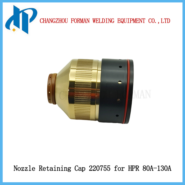Nozzle Retaining Cap 220755 for HPR Plasma Cutting Torch Consumables 80-130A
