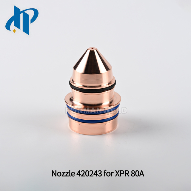 Nozzle 420243 for XPR Plasma Cutting Torch Consumables 80A fit Electrode 420240 Shield 420246 Swirl Ring 420242