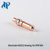 Electrode 420231 Brazing for XPR Plasma Cutting Torch Consumables 50A Fit Nozzle 420234 Shield 420237 Swirl ring 420233