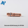 Electrode 420240 Brazing for XPR Plasma Cutting Torch Consumables 80A fit Nozzle 420243 Shield 420246 Swirl ring 420242