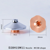 High Quality D28H15M11 MCSB Hexagonal Nozzle with Inner Step for laser Cutting Head
