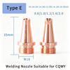 Handheld Laser Welding Nozzle for CQWY SUP21 SUP23 Laser Welding Torch Copper Welding Nozzle Replacement Parts