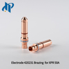 Electrode 420231 Brazing for XPR Plasma Cutting Torch Consumables 50A Fit Nozzle 420234 Shield 420237 Swirl ring 420233