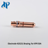 Electrode 420231 Brazing for XPR Plasma Cutting Torch Consumables 50A Fit Nozzle 420234 Shield 420237 Swirl ring 420233