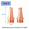 Handheld Laser Welding Nozzle for CQWY SUP21 SUP23 Laser Welding Torch Copper Welding Nozzle Replacement Parts