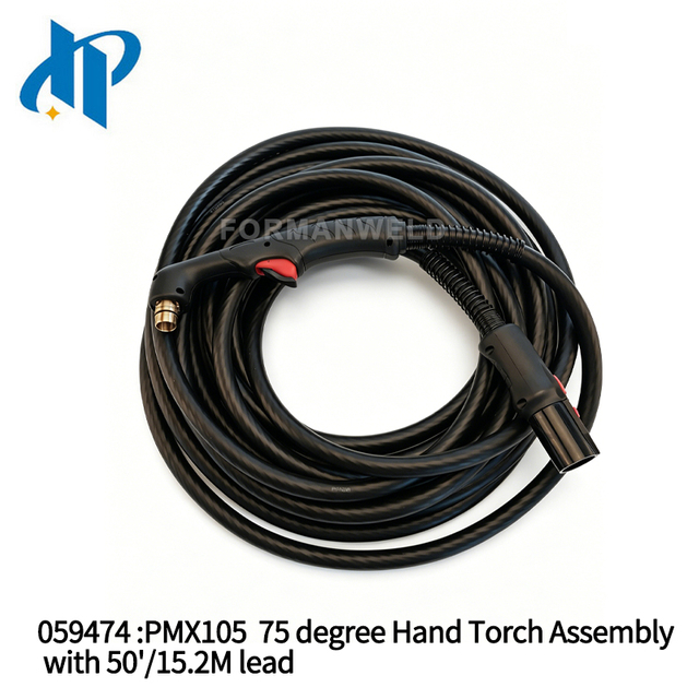 059474 Powermax 65/85/105 75 degree Hand Torch Assembly with 50'/15.2M lead