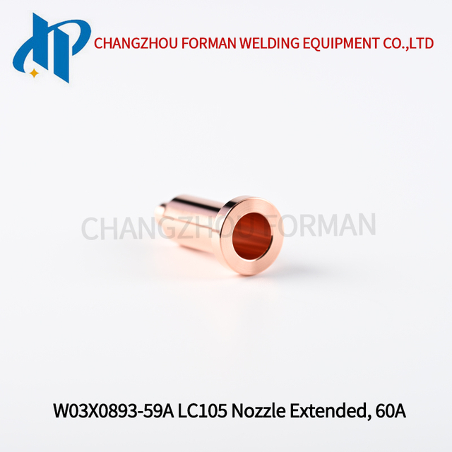 W03X0893-59A Plasma Nozzle Extended 60A Tip Fit for Lincoln Electric LC105 / LC105m Torch