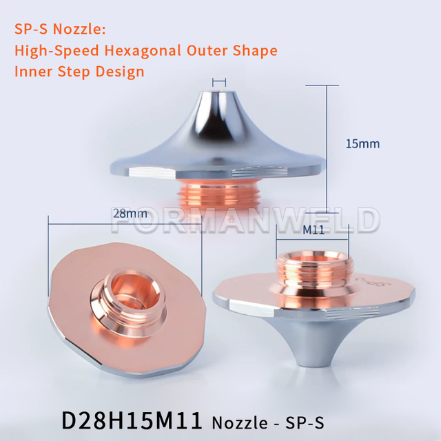 High Quality D28H15M11 Nozzle DE SP-S ST-S ST-F DX for laser Cutting Head