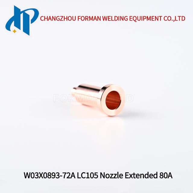 W03X0893-72A Plasma Nozzle Extended 80A Tip Fit for Lincoln Electric LC105 / LC105m Torch