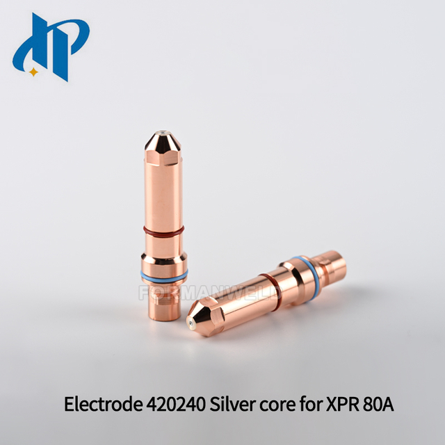 Electrode 420240 Silver core 4.0mm for XPR Plasma Cutting Torch Consumables 80A fit Nozzle 420243 Shield 420246 Swirl ring 420242