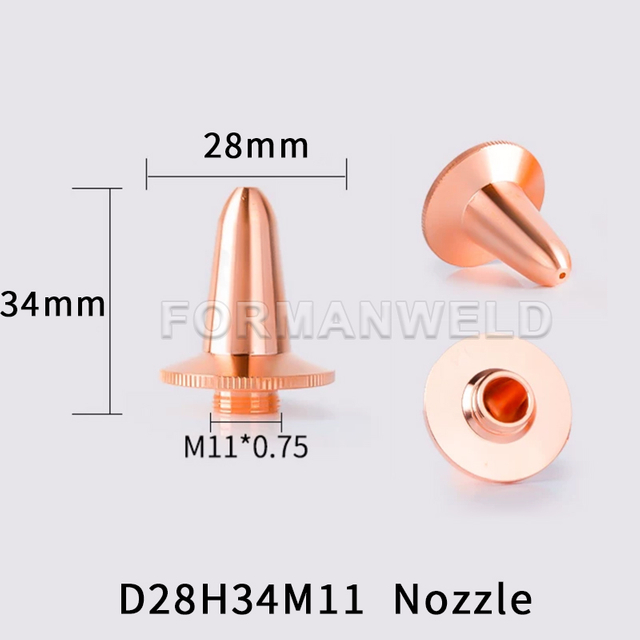High Quality Bevel Nozzles D28H34M11 For BOCI Laser Head BLT4 BLT6