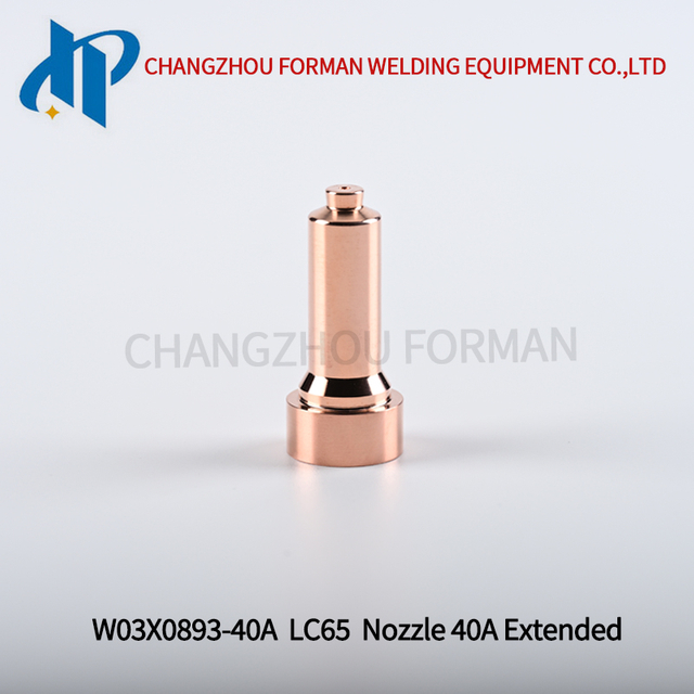 W03X0893-40A Plasma Nozzle Extended 40A Tip Fit for Lincoln Electric LC65 / LC65m Torch 