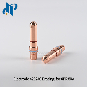 Electrode 420240 Brazing for XPR Plasma Cutting Torch Consumables 80A fit Nozzle 420243 Shield 420246 Swirl ring 420242