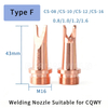 Handheld Laser Welding Nozzle for CQWY SUP21 SUP23 Laser Welding Torch Copper Welding Nozzle Replacement Parts