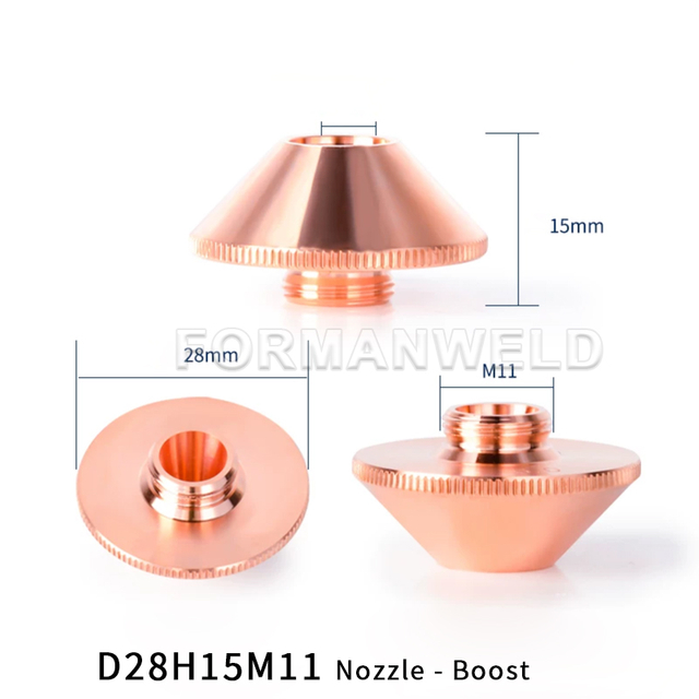High Quality D28H15M11 Single Nozzle Boost Shape for laser Cutting Head