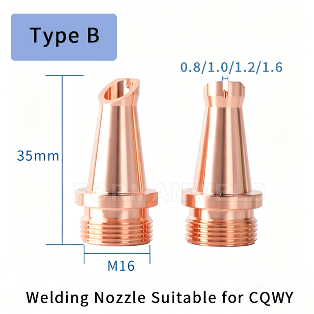 Handheld Laser Welding Nozzle for CQWY SUP21 SUP23 Laser Welding Torch Copper Welding Nozzle Replacement Parts