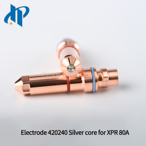 Electrode 420240 Silver core 4.0mm for XPR Plasma Cutting Torch Consumables 80A fit Nozzle 420243 Shield 420246 Swirl ring 420242
