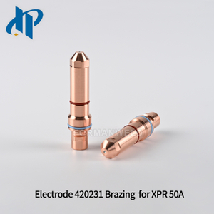 Electrode 420231 Brazing for XPR Plasma Cutting Torch Consumables 50A Fit Nozzle 420234 Shield 420237 Swirl ring 420233