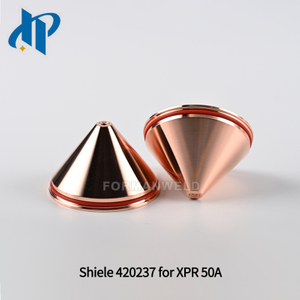 Shield 420237 for XPR Plasma Cutting Torch Consumables 50A mild steel fit Electrode 420231 Nozzle 420234 Swirl ring 420233