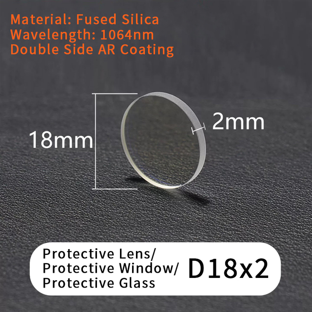 Fiber Laser Protective Lens/Protective Window/Protective Glass D18X2 D20X2 D20X3 D20X4 D20X5